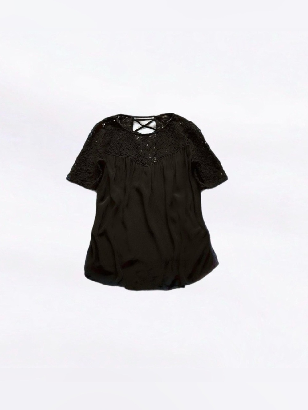 3 for $25 : zara ⋆ crochet inset top